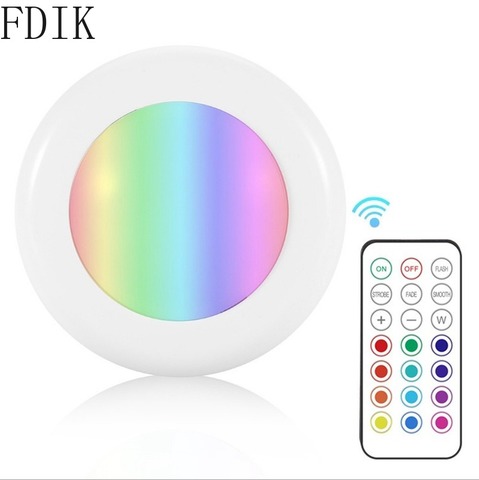 Remote Control LED Pat Night Light RGB Color Bar Corridor Aisle Light Wardrobe Kitchen Lamps Atmosphere Home Decor Luminaire ► Photo 1/6