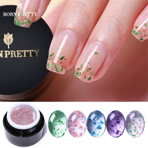 BORN PRETTY Flower Fairy UV Gel Nail Polish 5ml Colorful Pink Green Semi Transparent Soak Off Nail Art Gel Varnish Design ► Photo 1/6