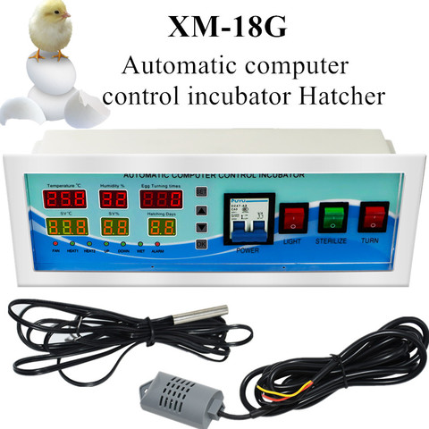 XM-18G Automatic Egg Incubator Controller computer control incubator Hatcher Temperature Humidity Sensors Egg Hatcher Controller ► Photo 1/6