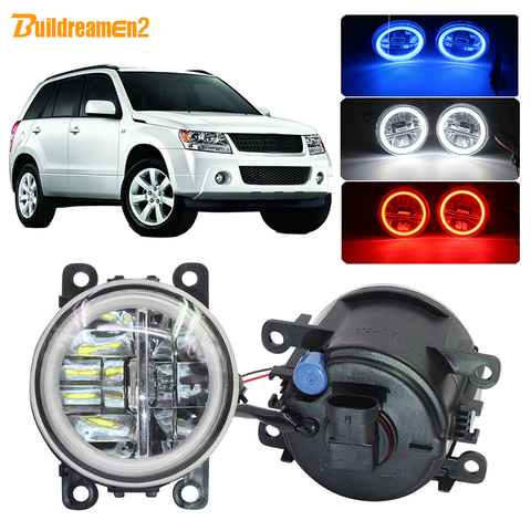 Buildreamen2 Car 4000LM LED Fog Light H11 Angel Eye Daytime Running Light DRL 12V For Suzuki Grand Vitara 2 / II JT 2005-2015 ► Photo 1/6