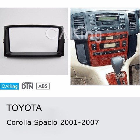 Car Fascia Radio Panel for TOYOTA Corolla Spacio 2001-2007 / Corolla Verso 2001-2004 Dash Kit Install Facia Plate Bezel Adapter ► Photo 1/3