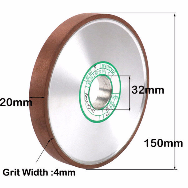 5" 125MM Diamond Grinding Wheel Abrasive Disc for Grinder Carbide Metal 150 Grit 