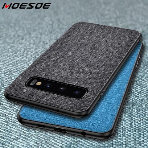 Luxury Fabric Cloth Phone Case For Samsung Galaxy S10 5G S10e S9 S8 Plus Note 20 Slim Soft Bumper Hard PC Back Skin Cover Coque ► Photo 1/6