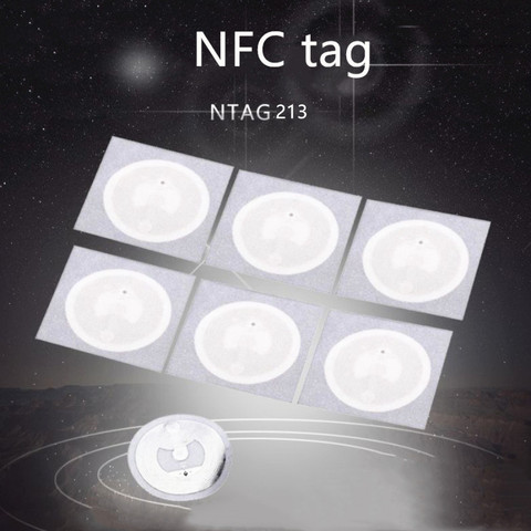 10 pcs RFID Key Token Patrol NXP MIFARE Ultralight Tags NFC Ntag213 TAG Sticker 13.56MHz NTAG 213 Universal Label ► Photo 1/6