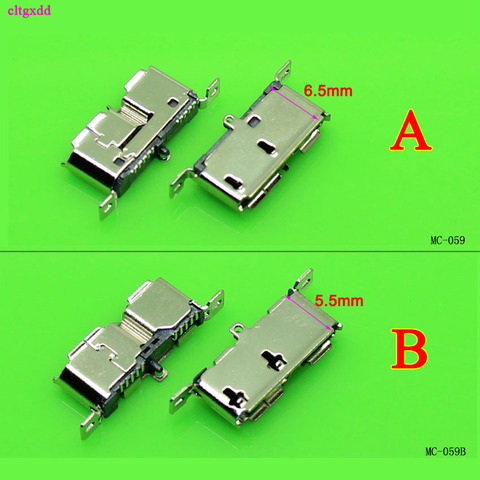 10pcs Micro USB 3.0 B Type DIP Female Socket DIP2 10pin USB Connector for Mobile Hard Disk Drives Data 3.0 Vertical USB Jack ► Photo 1/1