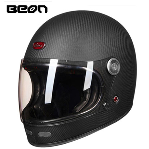 BEON B510 full face carbon fiber motocross helmet beon 510 vintage motorcycle professional retro Helmets ECE certification ► Photo 1/1