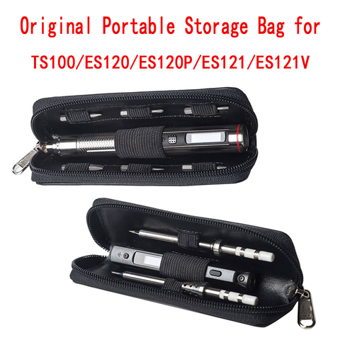 Original Portable Storage Bag for MINI TS100 TS80 Soldering Iron ES120 ES121 ES121v Screwdriver Carry Case Waterproof Organizer ► Photo 1/6