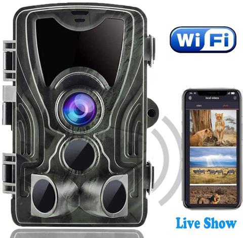 WIFI APP Live Show Trail Camera 24MP 1080P  Hunting Cameras 940nm IR LEDs  Night Vision WIFI801 Outdoor Wildlife Monitoring ► Photo 1/6