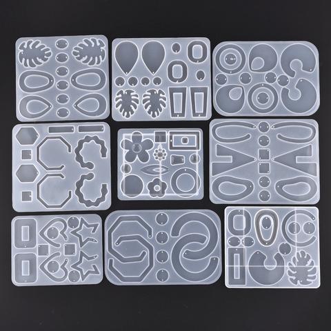 DIY UV Resin Epoxy Star Earrings Silicone Mold Accessories Molds For Jewelry Earrings Pendant Jewelry Tools Necklace DIY Making ► Photo 1/6