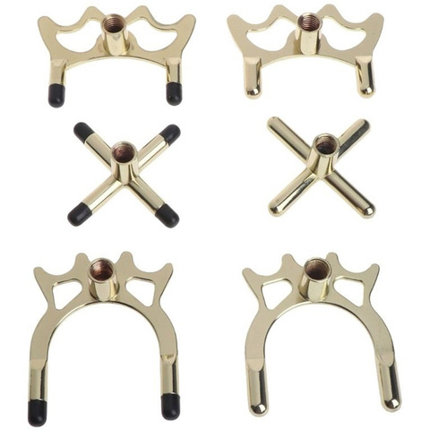 Hot Metal Copper Plating Stick Durable Anti-slip Billiards Snooker Pool Cue Rest Bridge Head Holder Pool Cue Accessory 6 Styles ► Photo 1/6