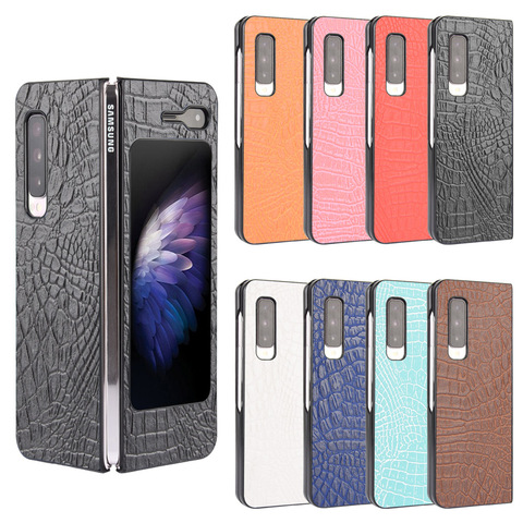 For Samsung Galaxy Fold W20 5G Case Luxury classic Crocodile pattern PU leather Case For Samsung W20/W2022 W 20 5G Phone Case ► Photo 1/6