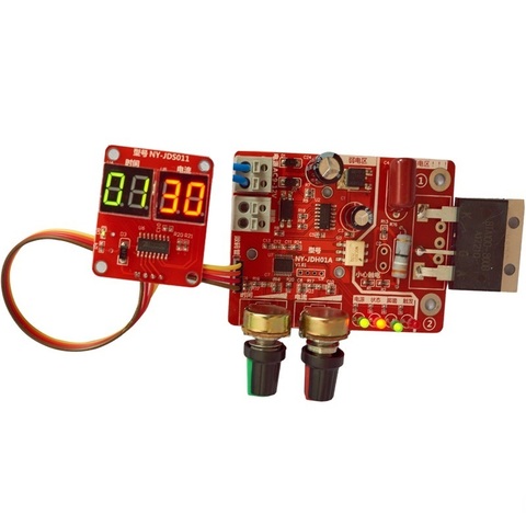 DIY spot welder parts NY-D01 40A/100A Digital display Spot welding time current controller panel timing Ammeter control Board ► Photo 1/1