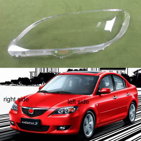 Headlight Shell Lampshade Headlamp Cover Lamp Headlights Glass Shell For Mazda 3 M3 (sedan) 2006 2007 2008 2009 2010 2011 2012 ► Photo 1/6