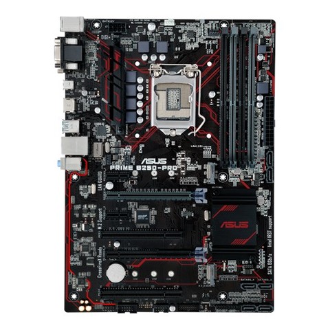 New ASUS PRIME B250-PRO motherboard Intel LGA-1151 ATX motherboard with LED lighting effect, DDR4 2400MHz, dual M.2, Intel Optan ► Photo 1/5