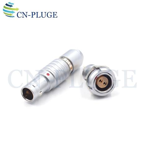 FGG ECG 0B M09 Series  2 3 4 5 6 7 8 9 pin Connector, Metal Circular Aviation Plug Cable Connector ► Photo 1/6