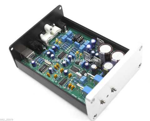 Finished WM8740 + DIR9001 DAC Board Support Coaxial and USB Input Dual Op Amp RC5532DD Decoder ► Photo 1/6