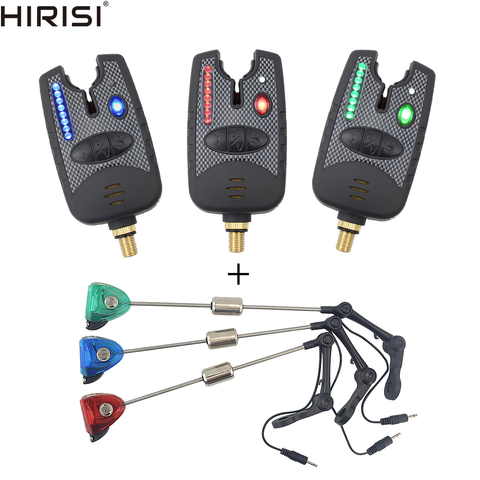 Hirisi Carp fishing bite alarm 8 LED with fishing swingers indicator for carp fishing ► Photo 1/6