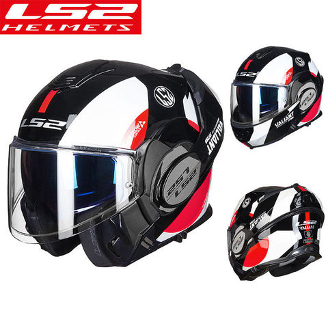 New Vintage Ls2 FF399 Flip Up Motorcycle Helmet With Anti-fog patch  Casco Moto Retro Modular Helmet jet ls2 Moto Casque ► Photo 1/6