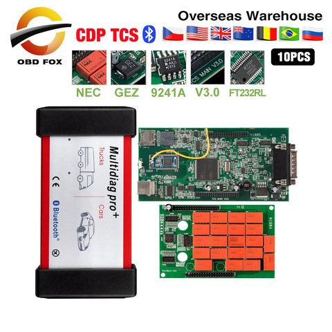 multidiag pro Double Green pcb TCS PRO Bluetooth 2015.r3 keygen software 2022 hot Car diagnostic tool 10pcs/lot DHL free ► Photo 1/6