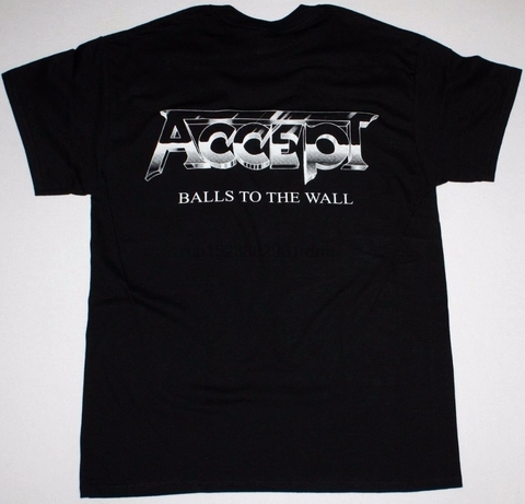 Harajuku New Accept Balls To The Wall Udo Band U.D.O. Dio Saxon New Black T-Shirt Printed T Shirt Men T Shirt Casual Tops ► Photo 1/6