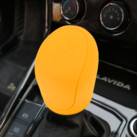 LEEPEE Durable Gear Head Shift Knob Cover Car Gear Shift Collars For ESCORT Ford Focus 2 3 4 MK2 MK3 MK4 MT 2009 - 2017 Silicone ► Photo 1/6