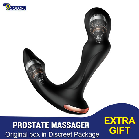 Sex Toys For Men Prostate Massager Vibrator Butt Plug Anal Tail Rotating Wireless Remote USB Charging Adult Products For Male ► Photo 1/6