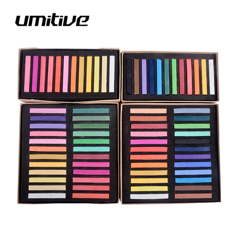 Umitive Soft Masters Pastel Colored Chalk Drawing Coloring Art Supplies art supplies for kids Students Brush Stationery ► Photo 1/6