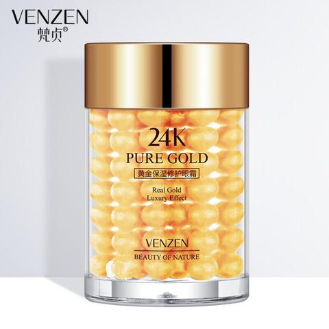 24K Gold Eye Cream Moisturizing Anti Puffiness Anti Wrinkle Remove Dark Circle Anti-Aging Eye Care ► Photo 1/6