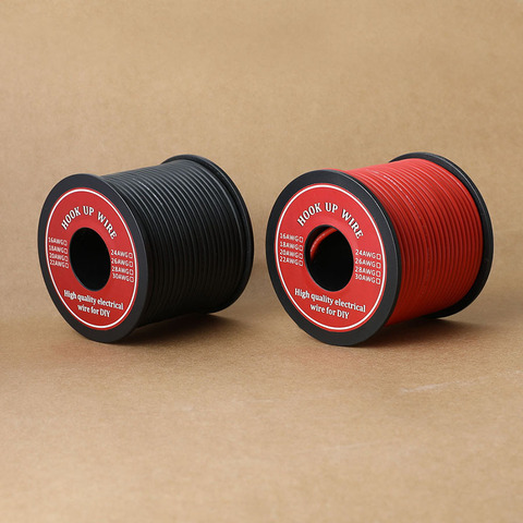 20m/Roll 16 AWG Stranded Wire Hook-up Flexible Silicone Electrical Wire Rubber Insulated Tinned Copper 3000V Safe Current 12.7A ► Photo 1/5