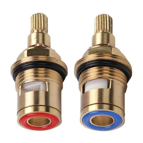Universal Replacement Tap Valves Brass Ceramic Disc Cartridge Inner Faucet Valve for Bathroom, Clockwise or Anti-clockwise ► Photo 1/6