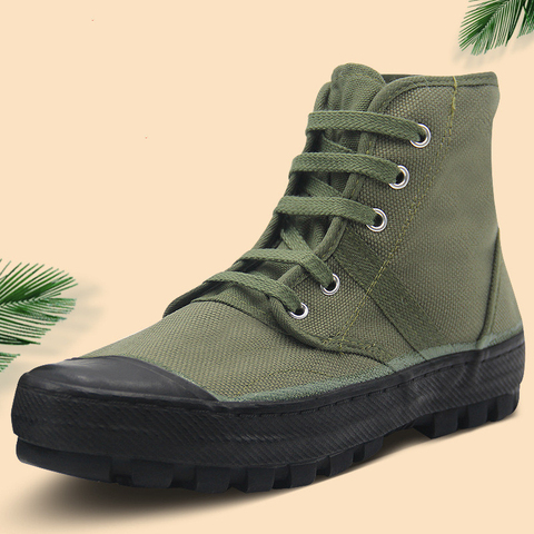 Climbing Shoes Wear-resistant Breathable Outdoor Hunting Training Hiking Combat Sport Labor Construction Boots High-top Sneakers ► Photo 1/6