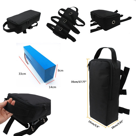 Battery Electric Bike Bag Bicycle Rear E-bike Lithuim PVC Scooter Bag Lithium Battery Bag Bicycle Accessories 15x10x35cm ► Photo 1/6