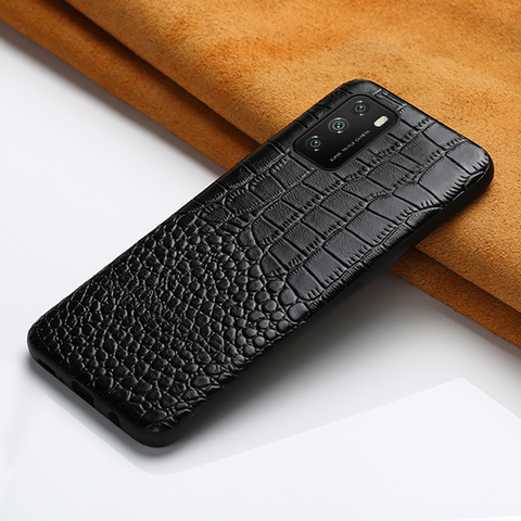 Genuine Leather Case for Xiaomi Poco M3 X3 NFC F2 Pro Mi 10T Pro 10T Lite 10 9 9T A3 Cover For Redmi Note 9 Pro 9s 8T Note 8 pro ► Photo 1/6