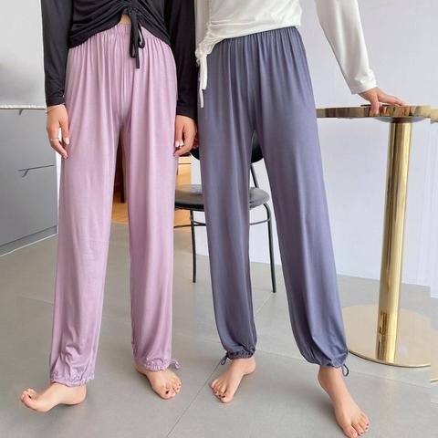 Women's Home Pants Loungewear Pyjamas Trousers Modal Comfortable Home Pants Spring Autumn New Modal Loose Sleepwear Pant ► Photo 1/6
