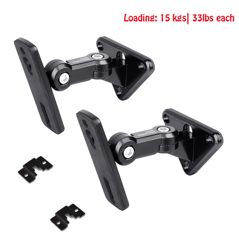 (1pair=2 piece) GU15 new universal 304 stainless steel alloy sound SPEAKER WALL bracket mount Audio stand hanger Load 15kg 33lbs ► Photo 1/6