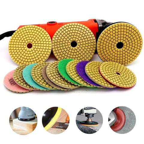 Diamond Polishing Pads 3/4 Inch 80/100MM WetDry Granite Concrete Marble Glass Stone Sanding Polishing 50#-3000# ► Photo 1/6