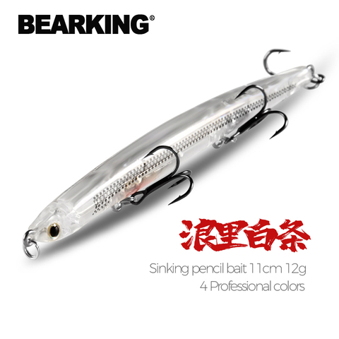 BEARKING professional  Hot Fishing lures 11cm 12g Sinking pencil bait lure High Quality Hard Baits Good Action Wobblers ► Photo 1/6