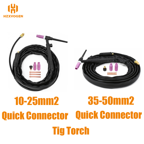 HZXVOGEN 4M Tig Torch Gas Burner WP17V WP26V Welding Machine Gun Welder Accessories For Soldering ► Photo 1/6