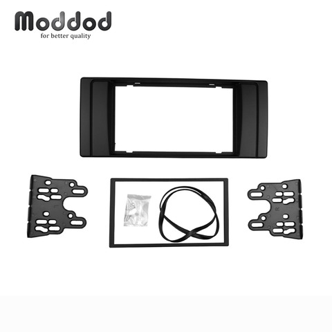 For BMW series 5 E53 E39 Radio CD DVD GPSDouble Din Fascia Stereo Panel Dash Mount Trim Kit Surrounded Frame ► Photo 1/6