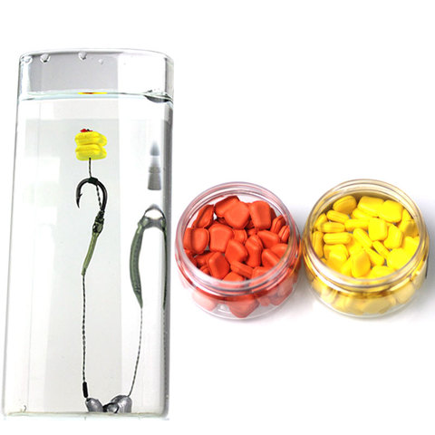 50pcs/Bottle Fake Maize Baits Floating Artificial Corn Pop Up Carp Fishing Pop-Up Hair Rig Foam Baits ► Photo 1/3