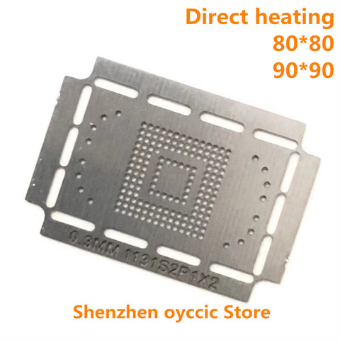 Direct heating  80*80  90*90  KE4CN4K6A  KE4BT4B6A  KE4CN3K6A  EMMC  153 169  0.3MM  BGA153  BGA169  BGA Stencil Template ► Photo 1/3