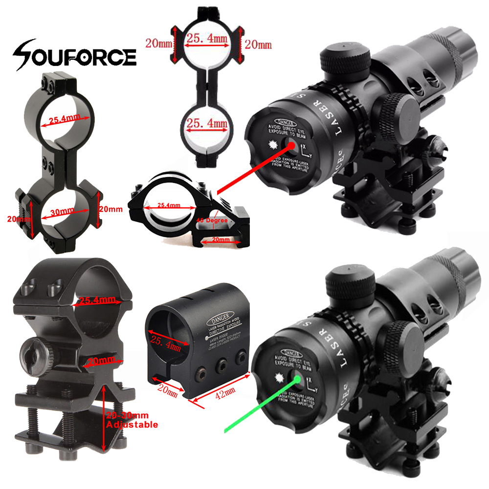 Details about   Green/Red Dot Laser Sight&Remote Switch /QD Offest /1"Ring Scope Mount For Rifle 