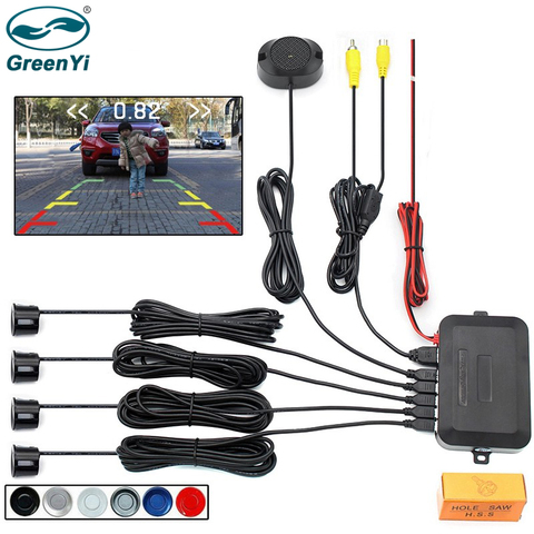 GreenYi Dual Core CPU Car Video Parking Sensor Reverse Backup Radar Assistance, Auto Parking Monitor Digital Display ► Photo 1/6