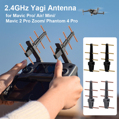 2.4Ghz Remote Control Signal Booster Yagi Antenna for Mavic 2 Zoom Mavic Pro Mini Air Phantom 4 Pro Drone Signal Range Extender ► Photo 1/6