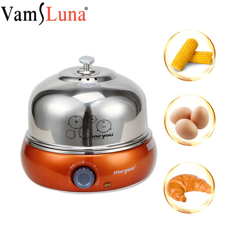 9 Eggs Full 304 Stainless Steel Electric Egg Cooker Steamer With Big Capacity For Soft Medium Hard Boiled Poached Custard Bread ► Photo 1/6