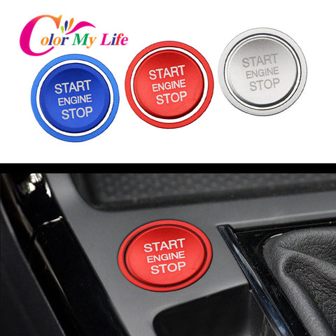 Car Engine Start Stop Button Ring Ignition Cover Trim For VW Golf 7 MK7 VII GTI R Tiguan Jetta CC Arteon Passat B8 Touareg T-roc ► Photo 1/6