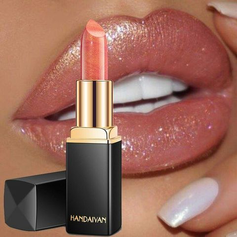 Handaiyan Waterproof Nude Glitter Lipstick Makeup Long Lasting Velve Red Mermaid Sexy Shimmer Lip Stick Cosmetics Beauty ► Photo 1/6