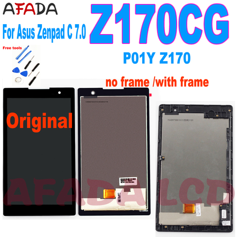 For Asus Zenpad C 7.0 Z170CG P01Y Z170 LCD Display Touch Screen Digitizer Assembly with Frame Screen Replacement ► Photo 1/6