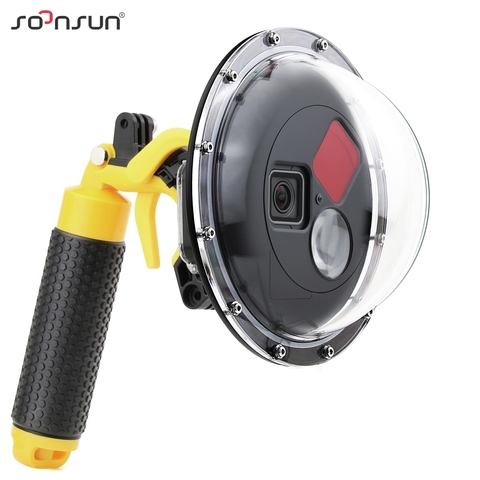 SOONSUN Diving Dome Port Waterproof Case Filter Switchable Dome for GoPro Hero 7 6 5 Black Trigger Housing for Go Pro Accessory ► Photo 1/6