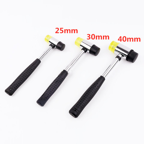 25mm 30mm 40mm Mini Hammer  Double Faced Household Rubber Hammer Domestic Nylon Head Mallet Hand Tool for Jewelry / Craft / DIY ► Photo 1/6